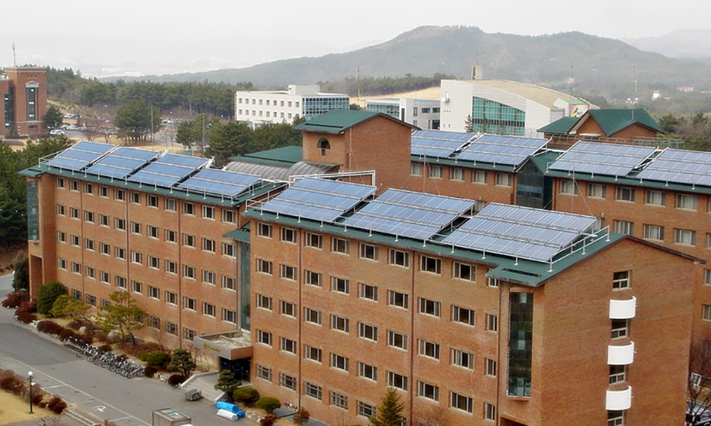 Linuo CPC Solar Collector Project for University in Korea